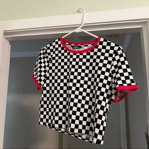 Checkered Crop Top